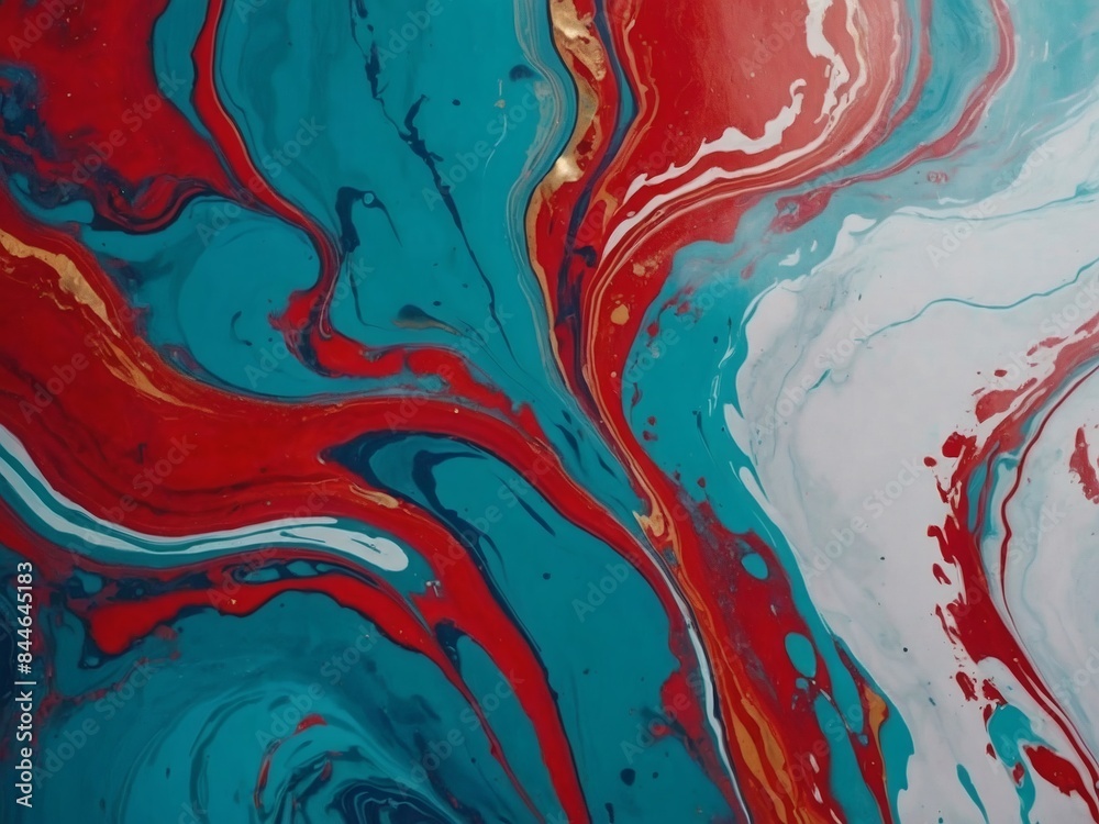 Colorful Marble Paint Design with a Pop Aesthetic Background Colorful Marble Paint Design with a Pop Aesthetic Background