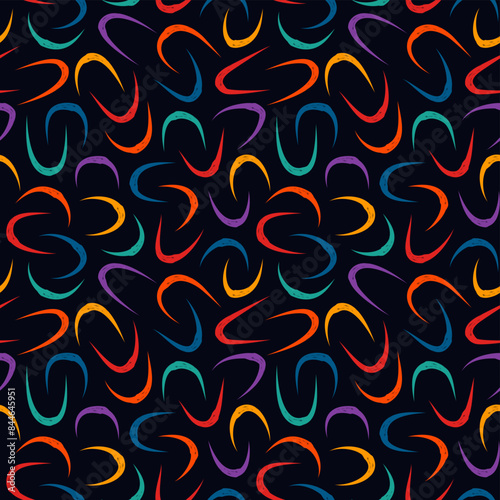 Sketched linear seamless pattern. Organic, natural abstract wallpaper. Minimalist design background. Freehand irregular curve lines motif print. Modern simple minimal ornament.