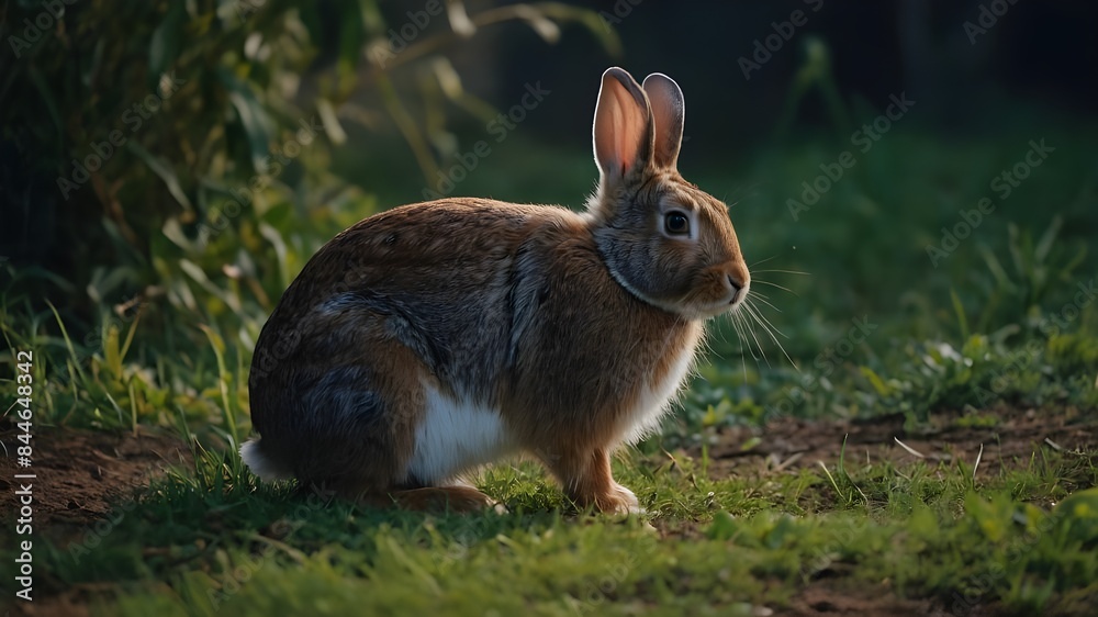 Fototapeta premium rabbit in the grass