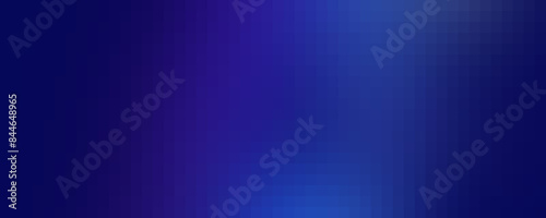 Long banner. gradient background - blue violet shades. pixel mosaic tile. copy space.