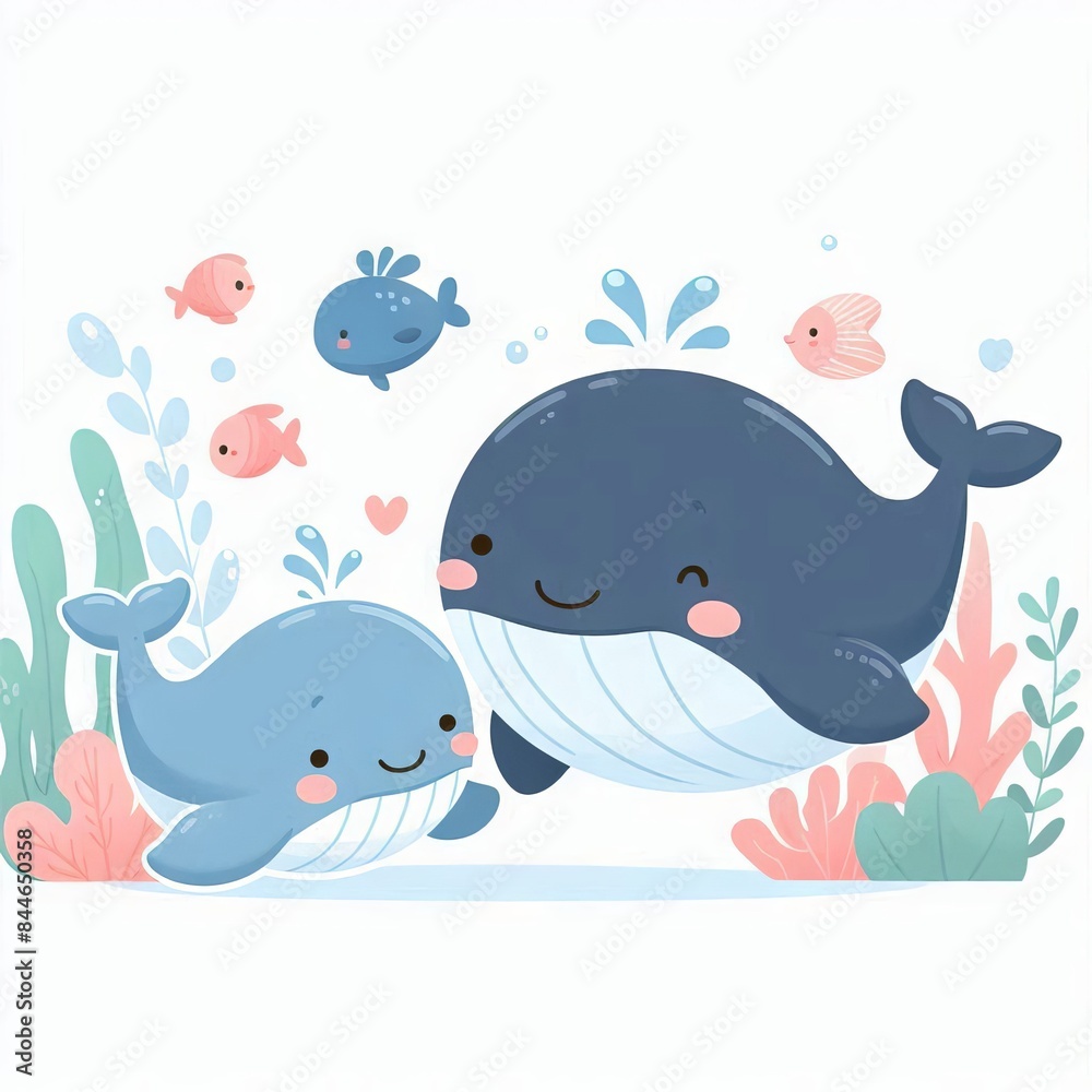 World Whale and Dolphin Day. Ocean. Template for background, banner, card, poster World Whale and Dolphin Day. Ocean. Template for background, banner, card, poster