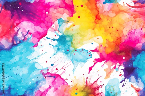 Seamless pattern, abstract art. Watercolor painting, children's wallpaper. Hand drawn plants. Palms, rainforest, leaves, flowers. modern Art. Prints, wallpapers, posters, cards, murals