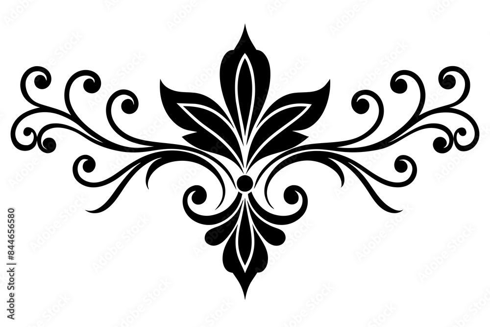 Alpena flower design silhouette vector illustration