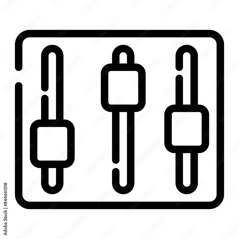 equalizer cutline icon equalizer cutline icon