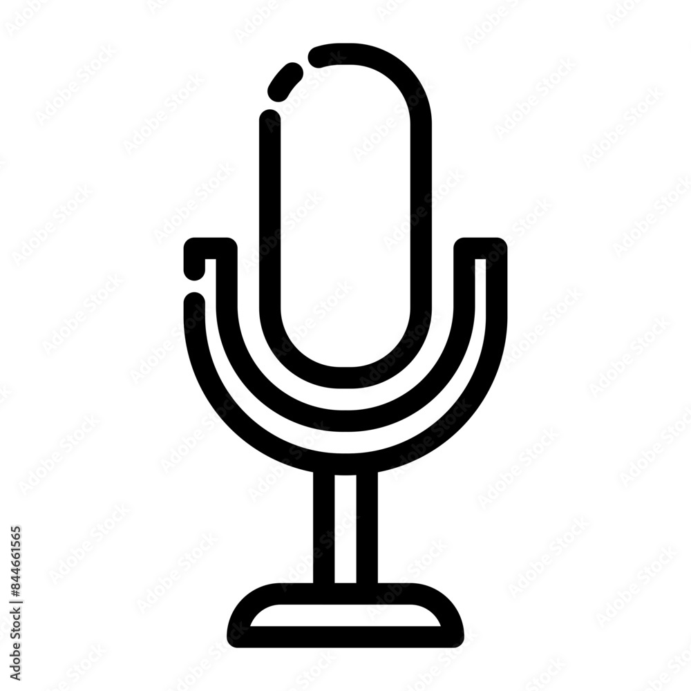 mic illustration cutline icon
