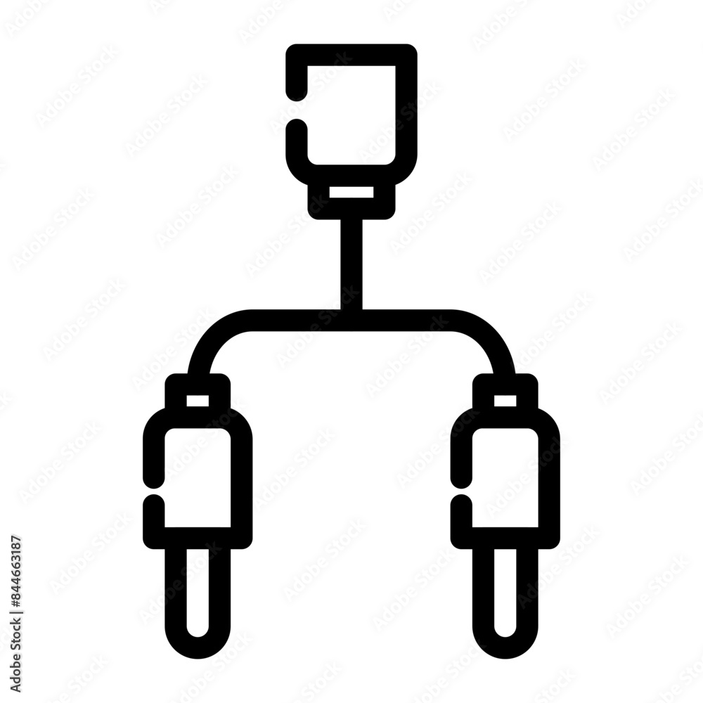 jack RCA illustration cutline icon jack RCA illustration cutline icon
