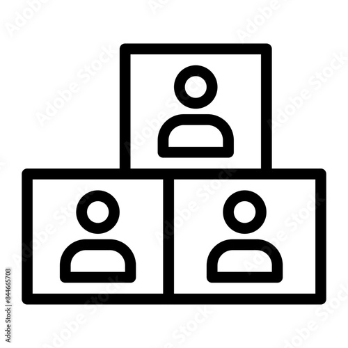 brotherhood illustration line icon