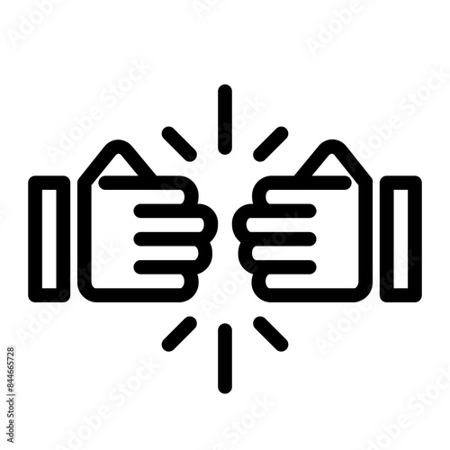 brotherhood illustration line icon