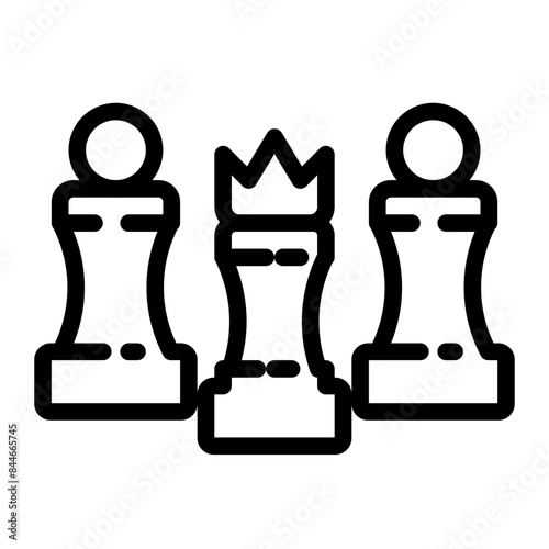 brotherhood illustration line icon