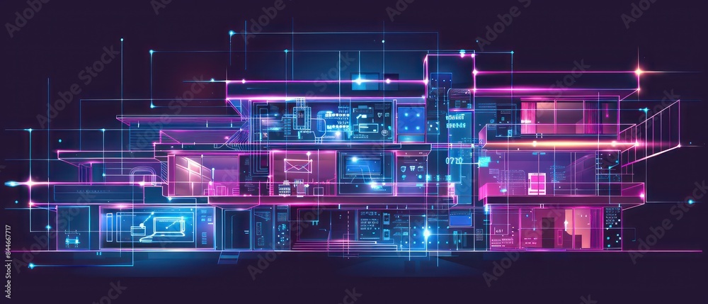 illustrating the layout of the building, including its exterior and ...