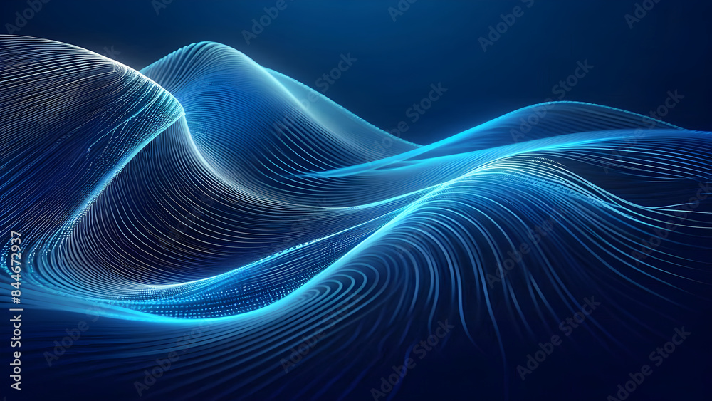 Abstract background a blue wavy lines in a blue background Abstract background a blue wavy lines in a blue background