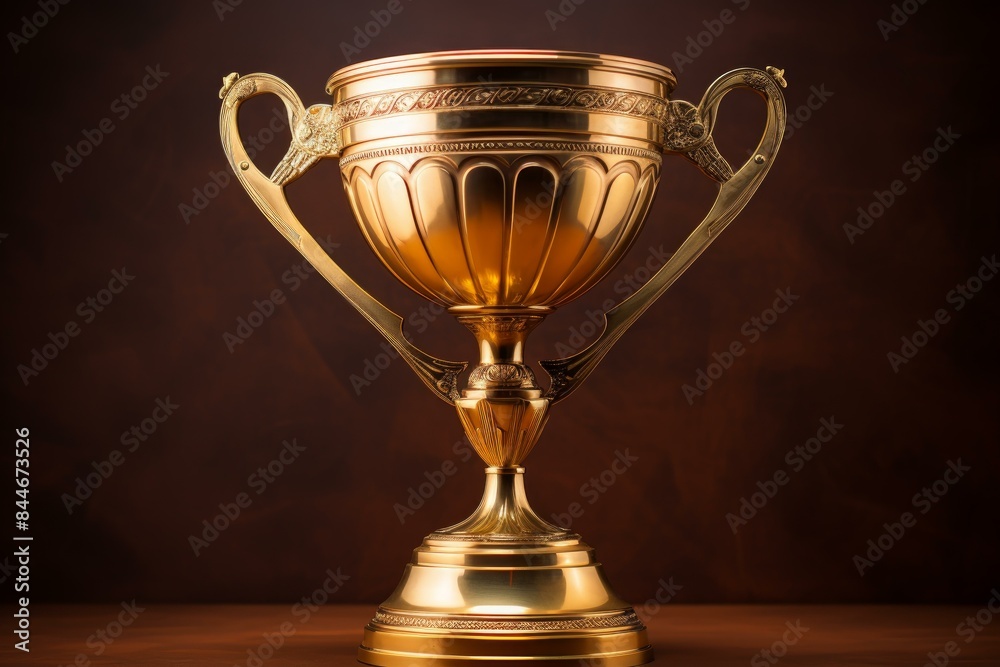 Desirable Trophy cup champion golden. First prize. Generate Ai Desirable Trophy cup champion golden. First prize. Generate Ai