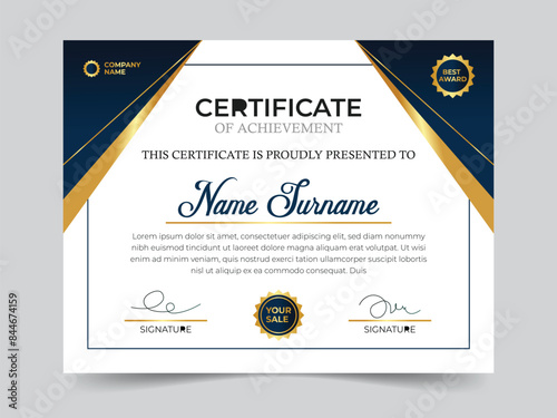 certificate design template.