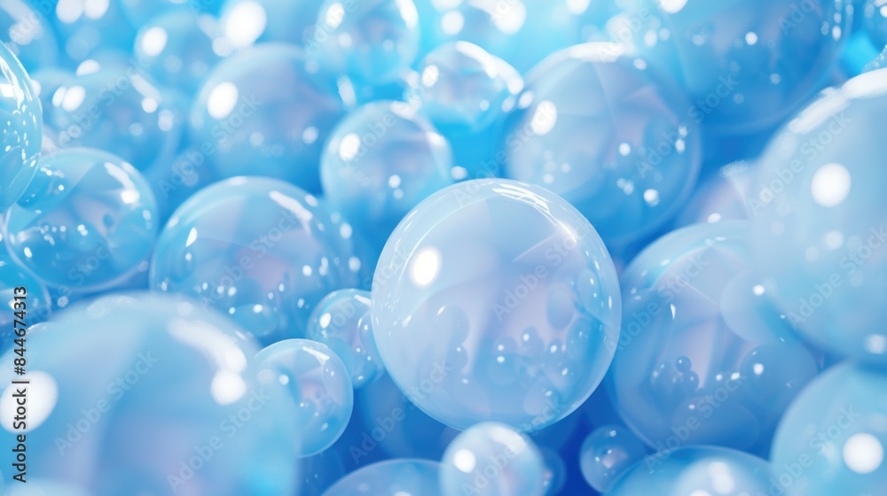 Blue bubbles in air Blue bubbles in air