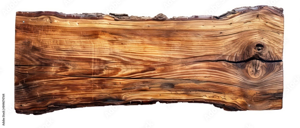 Naklejka premium rectangular wooden with rounded corners and straight edges highlights natural grain patterns in either dark brown or light blonde wood