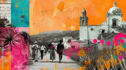 Guelaguetza Festival of Oaxaca Art Collage

