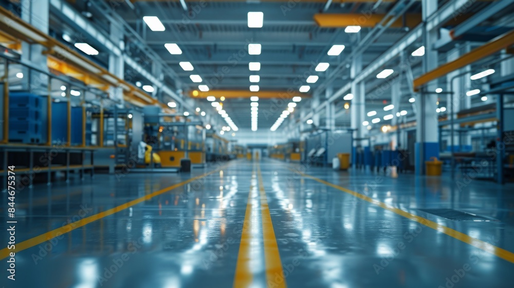 Obraz premium Factory with Modern Production Line 