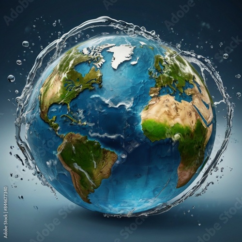 Concept of water conservation and global environment protection. earth  earth  nature