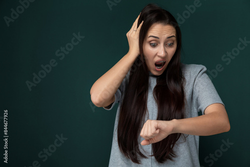 Woman With a Surprised Expression. photo