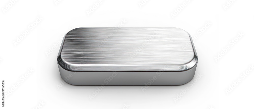 brushed metal rounded rectangle button adds sophistication to any design, set on a clean white backdrop brushed metal rounded rectangle button adds sophistication to any design, set on a clean white backdrop