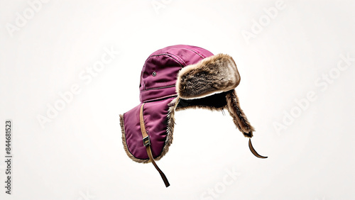 trapper hat isolated on white background