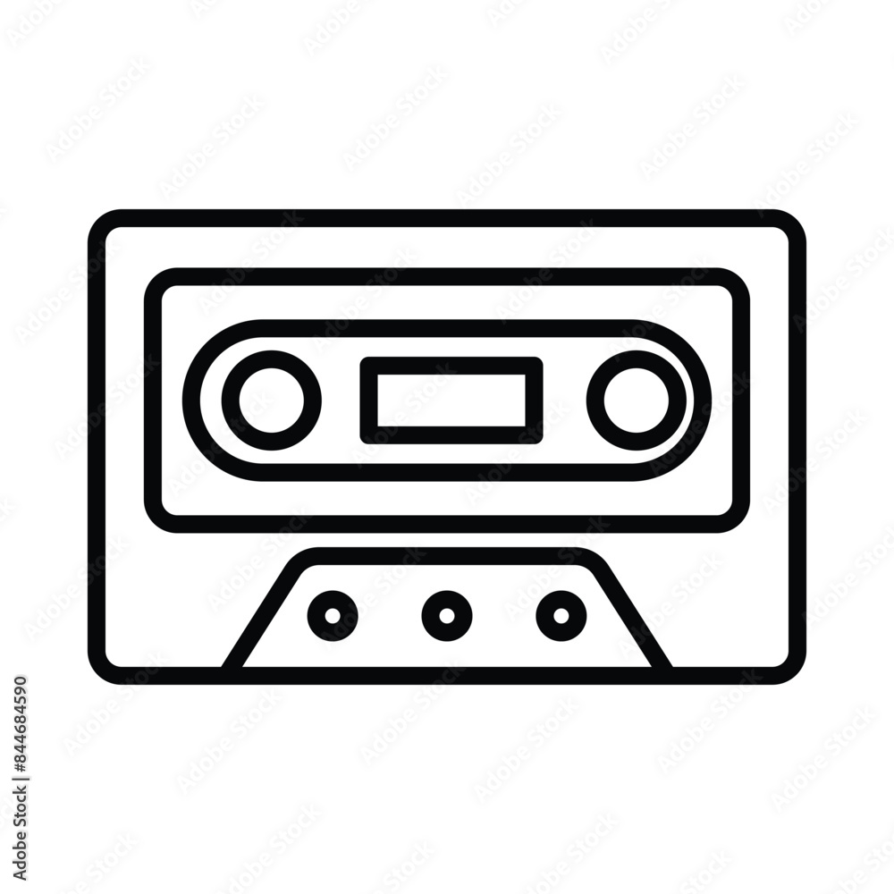 Cassette Recorder Icon Vector Design Template Cassette Recorder Icon Vector Design Template