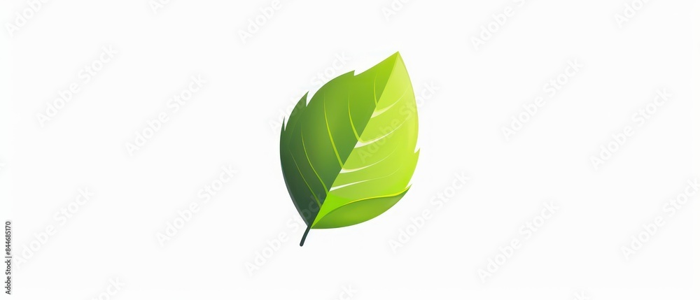 tree leaf icon, presented in simple and smooth 2D plane format, serves as a stylish logo or app icon against a white background tree leaf icon, presented in simple and smooth 2D plane format, serves as a stylish logo or app icon against a white background