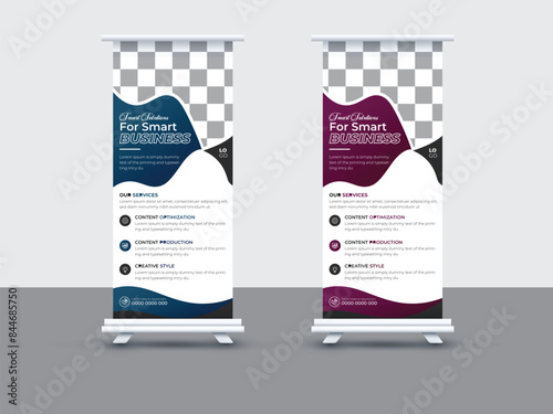 Business Roll up banner design .