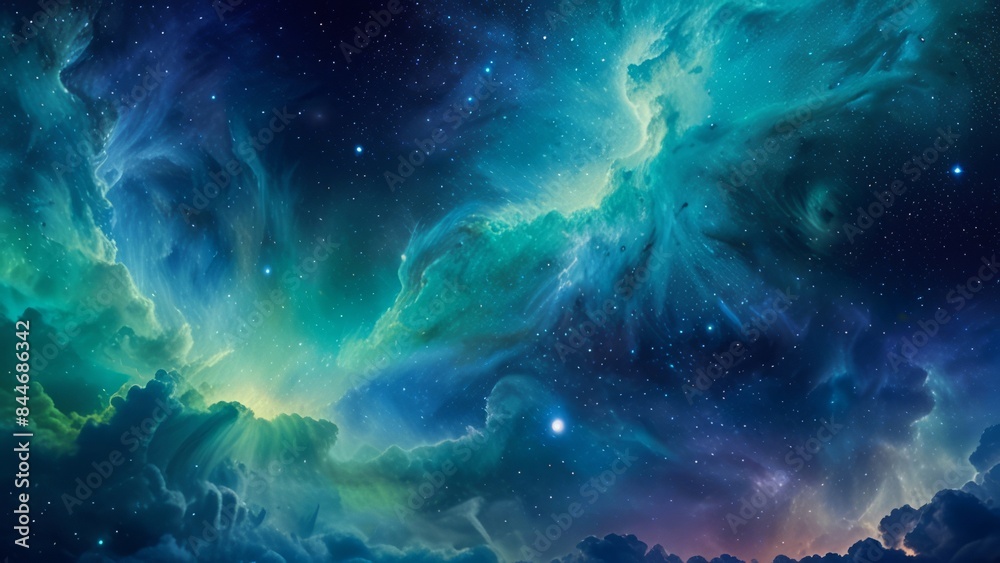 Beautiful nebulae and stars in the night sky. Supernova background wallpaper Beautiful nebulae and stars in the night sky. Supernova background wallpaper