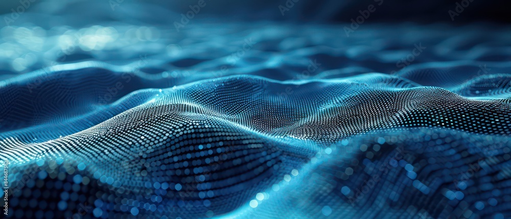 Blue wave designs illustrate the seamless flow of information, embodying trust and simplicity in technology Blue wave designs illustrate the seamless flow of information, embodying trust and simplicity in technology