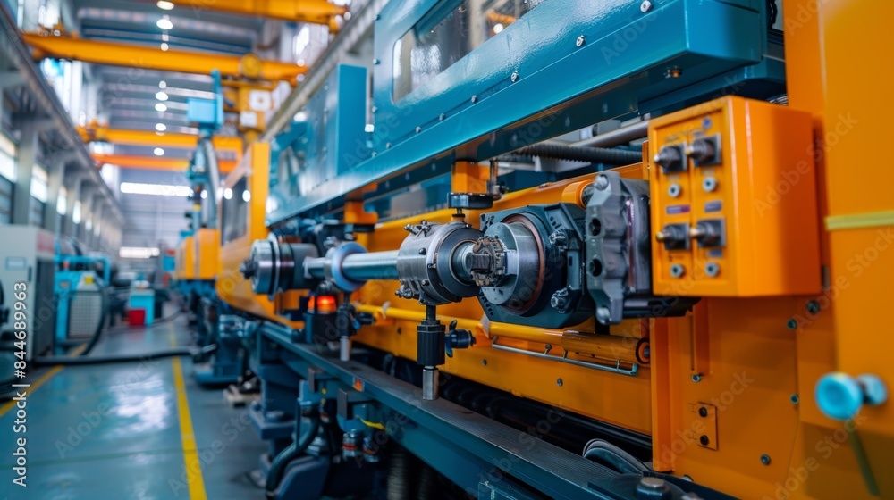 Plastic Processing Machines in Factory 