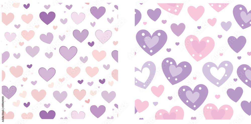 The heart doodle seamless pattern is a hand drawn Valentine's Day modern background with a heart design The heart doodle seamless pattern is a hand drawn Valentine's Day modern background with a heart design