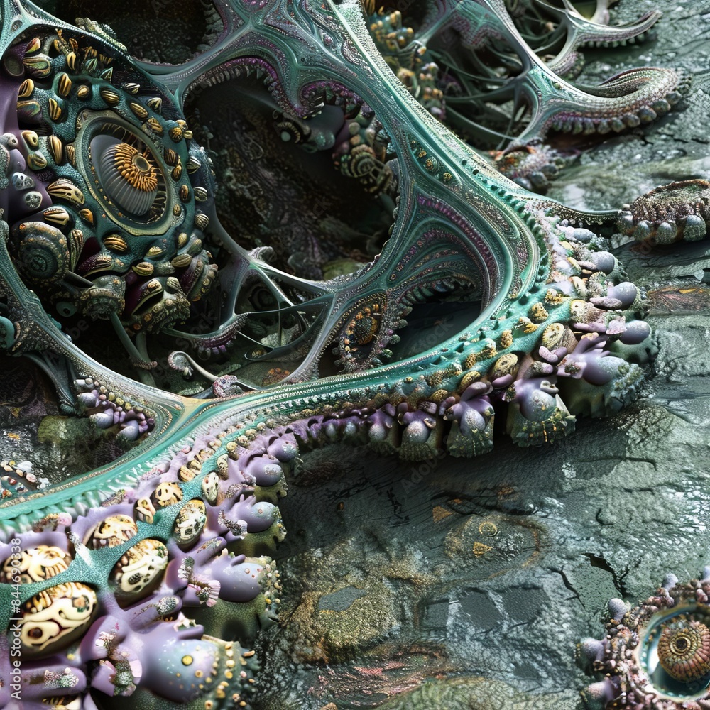 125 Strange microscopic alien organic biomaterial anomaly details 3D 125 Strange microscopic alien organic biomaterial anomaly details 3D