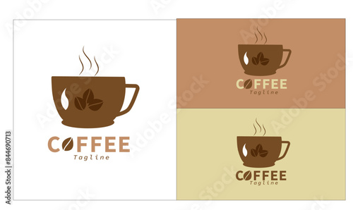 coffee, coffee logo, coffee cup logo, cafe logo, tea logo, beans logo, coffee beans logo