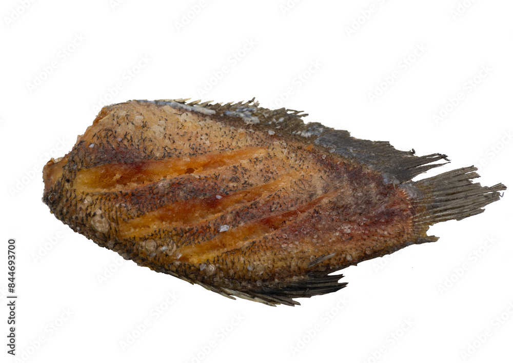 Crispy Gouramy Fish on white background Crispy Gouramy Fish on white background