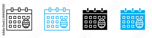 Ester calendar icon indicating the holiday or event schedule for Easter
