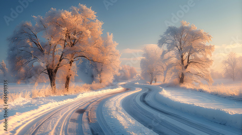 winter road in the forest © A2Z AI 
