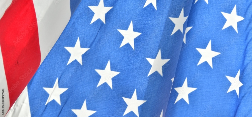 Fototapeta premium Blue Star Flag Pattern