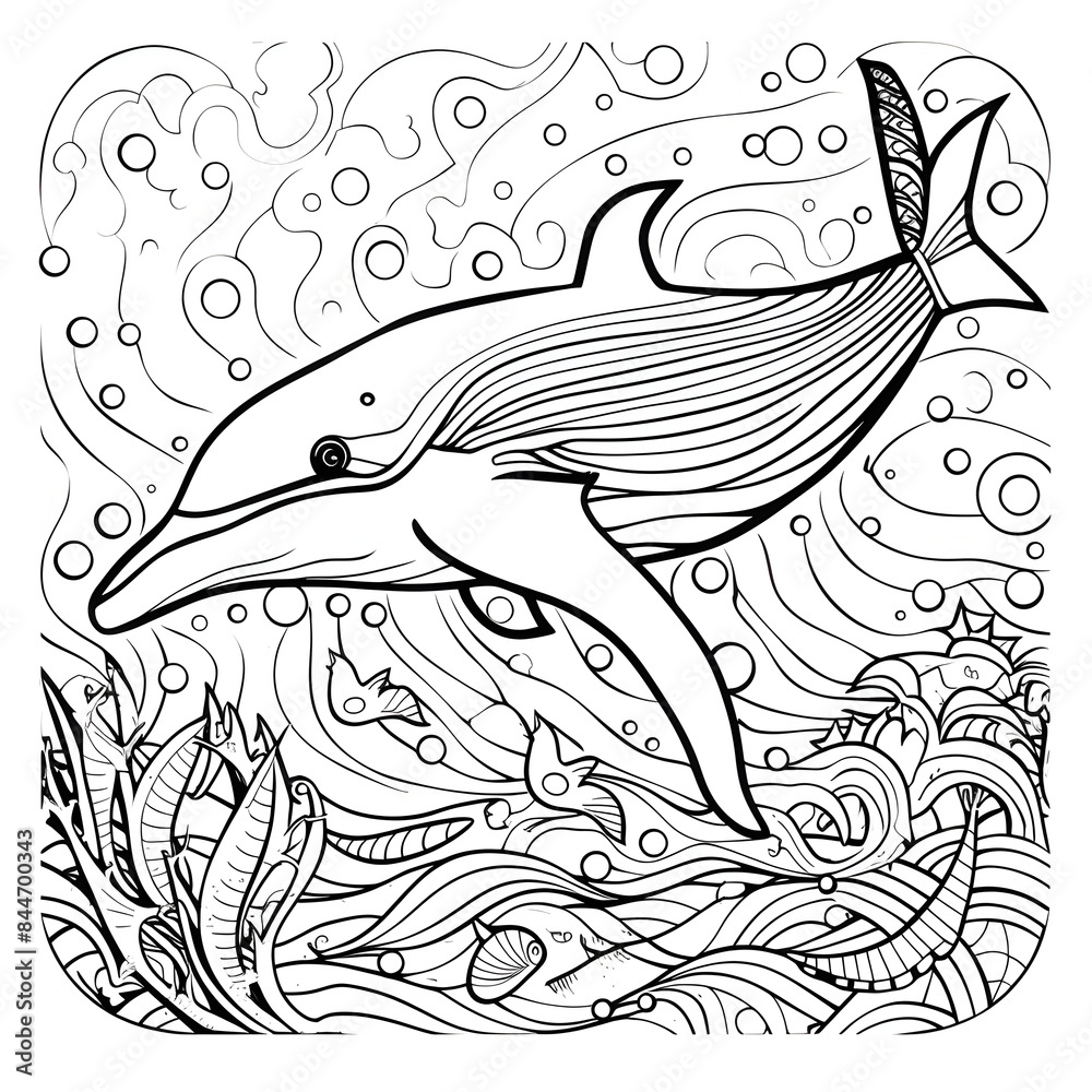 Fototapeta premium illustration of a fish