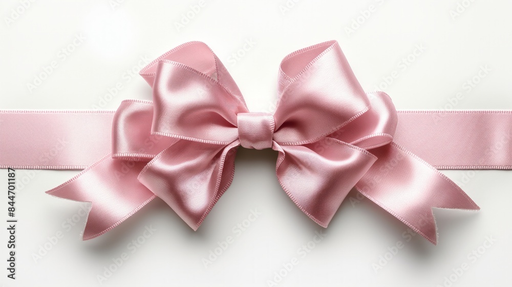 pink ribbon and bow, cut out pink ribbon and bow, cut out