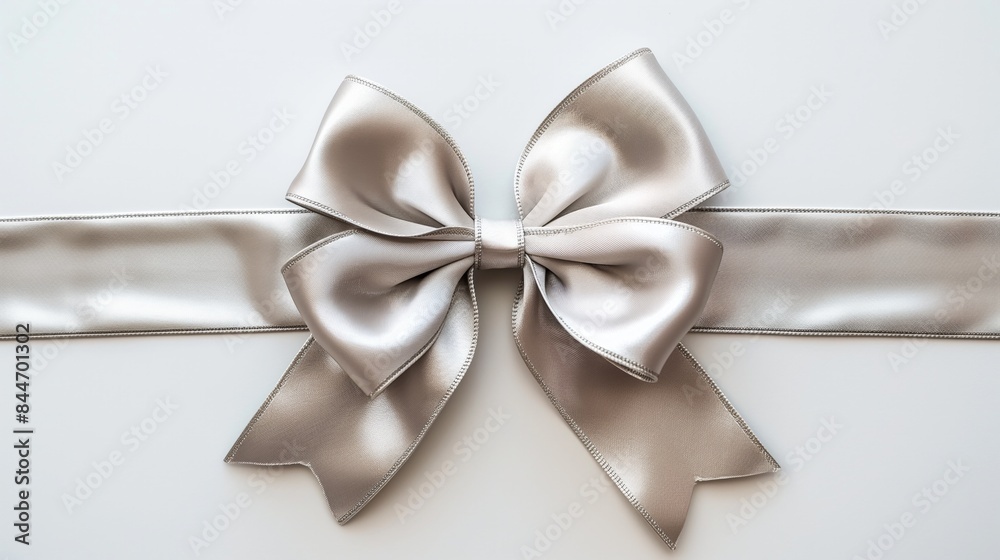 cream ribbon and bow, cut out cream ribbon and bow, cut out