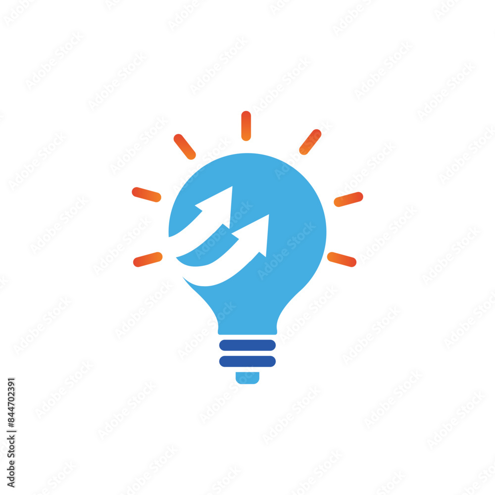 light on and increases logo vector with green color light on and increases logo vector with green color
