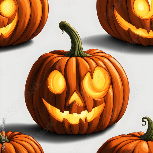 Halloween pumpkin background, terrifying atmosphere, holiday celebration, banners and background, photo