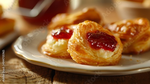 Traditional pastry with jam
