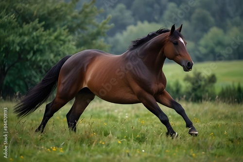 The beauty of nature is heightened by the presence of graceful and clever animals such as the beautiful horse