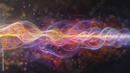A visualization of quantum entanglement illustrating the interconnectedness of quantum particles across vast distances a phenomenon that forms the basis of quantum  © Fajar