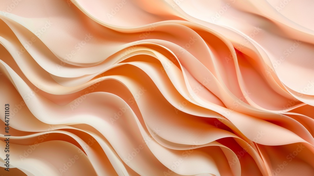 Abstract artistic image showcasing soft, flowing, peach-colored waves. Perfect for backgrounds, design inspiration, and wallpapers. Ideal for creative, art-focused, visual content. Abstract artistic image showcasing soft, flowing, peach-colored waves. Perfect for backgrounds, design inspiration, and wallpapers. Ideal for creative, art-focused, visual content.