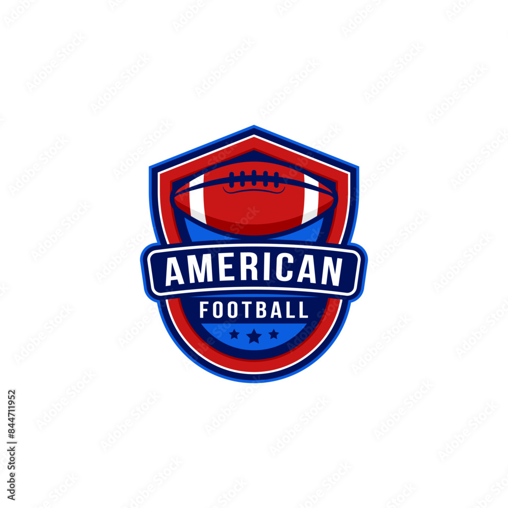 Obraz premium American football badge logo design
