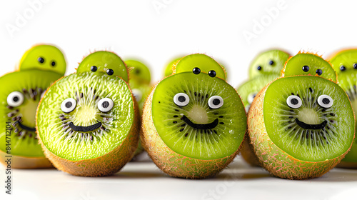 Superbe photo de fruits émojis qui sont jolis et qui rigolent photo