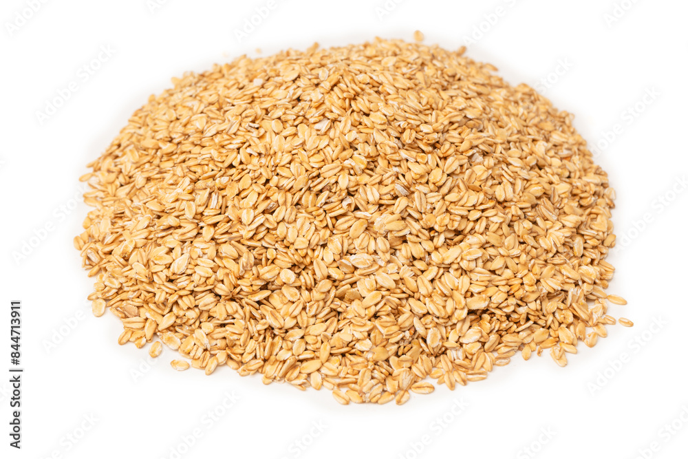 Oat-flakes isolated on a white background. Oat-flakes isolated on a white background.